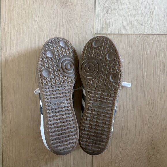 Adidas Samba White Navy Womens 6.5 - Picture 4 of 6